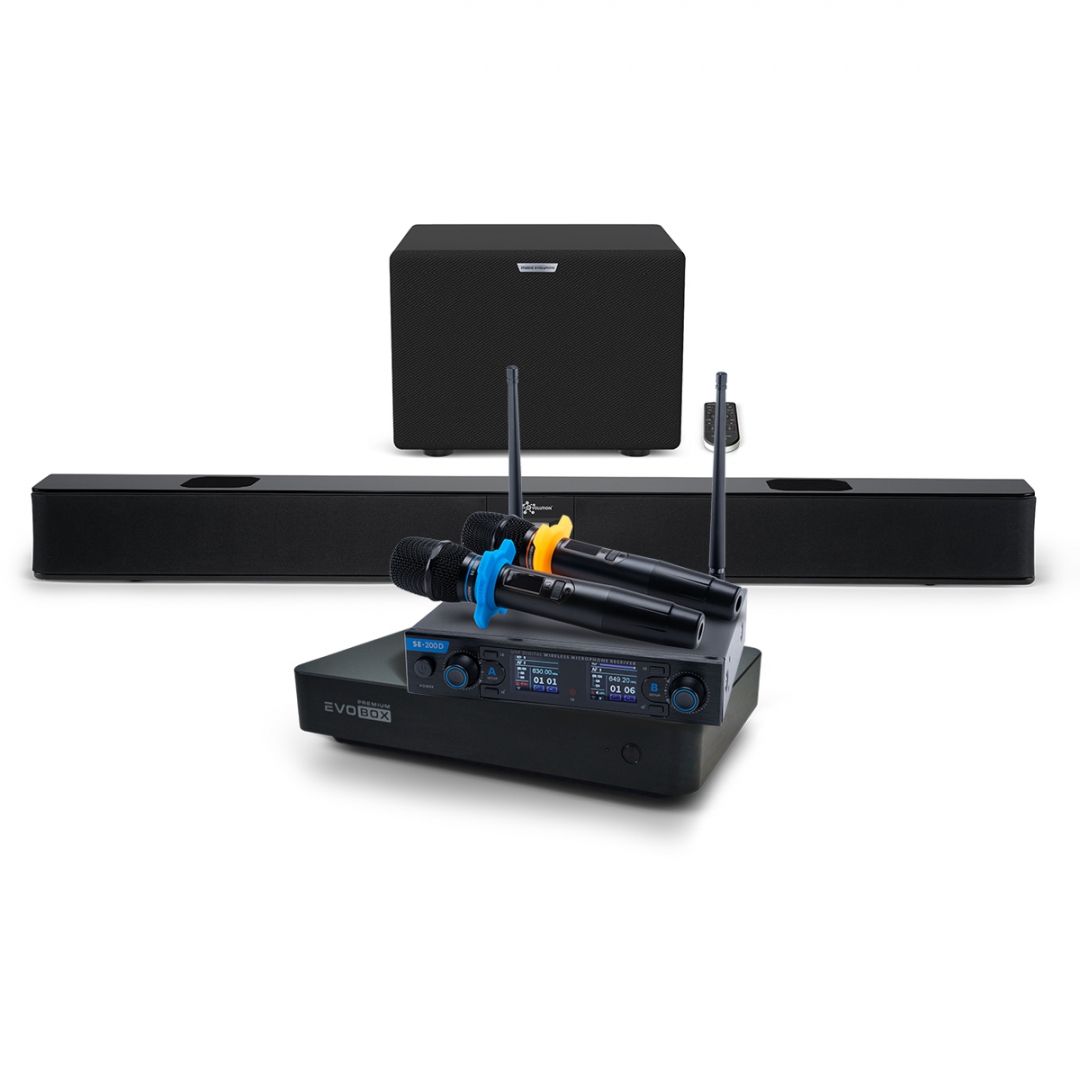 Hi-End караоке-система EVOBOX Premium + EvoSoundBar (саундбар с караоке) в Петропавловск-Камчатском