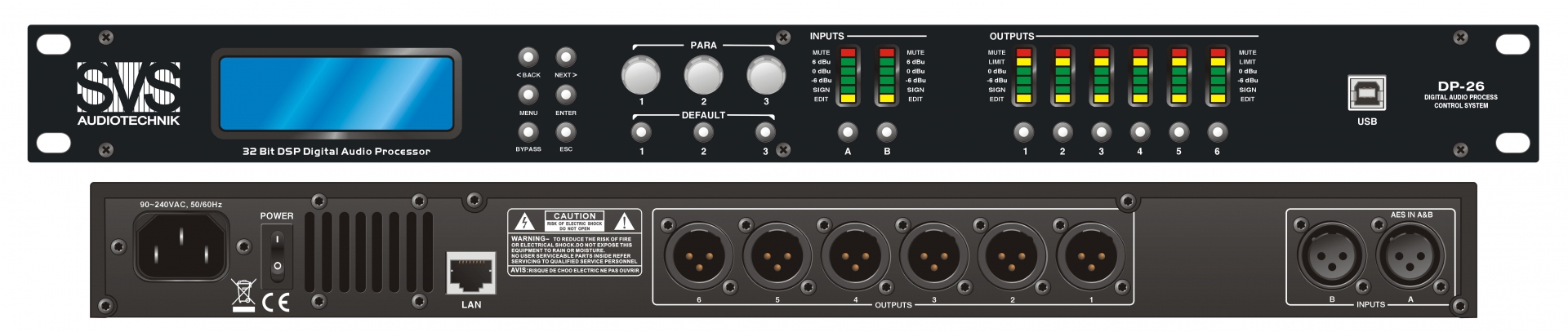 SVS Audiotechnik DP-26 Цифровой процессор: 2 входа 6 выходов в Петропавловск-Камчатском