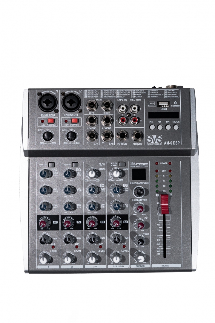 SVS Audiotechnik mixers AM-6 DSP Микшерный пульт аналоговый, 6-канальный SVS Audiotechnik mixers в Петропавловск-Камчатском