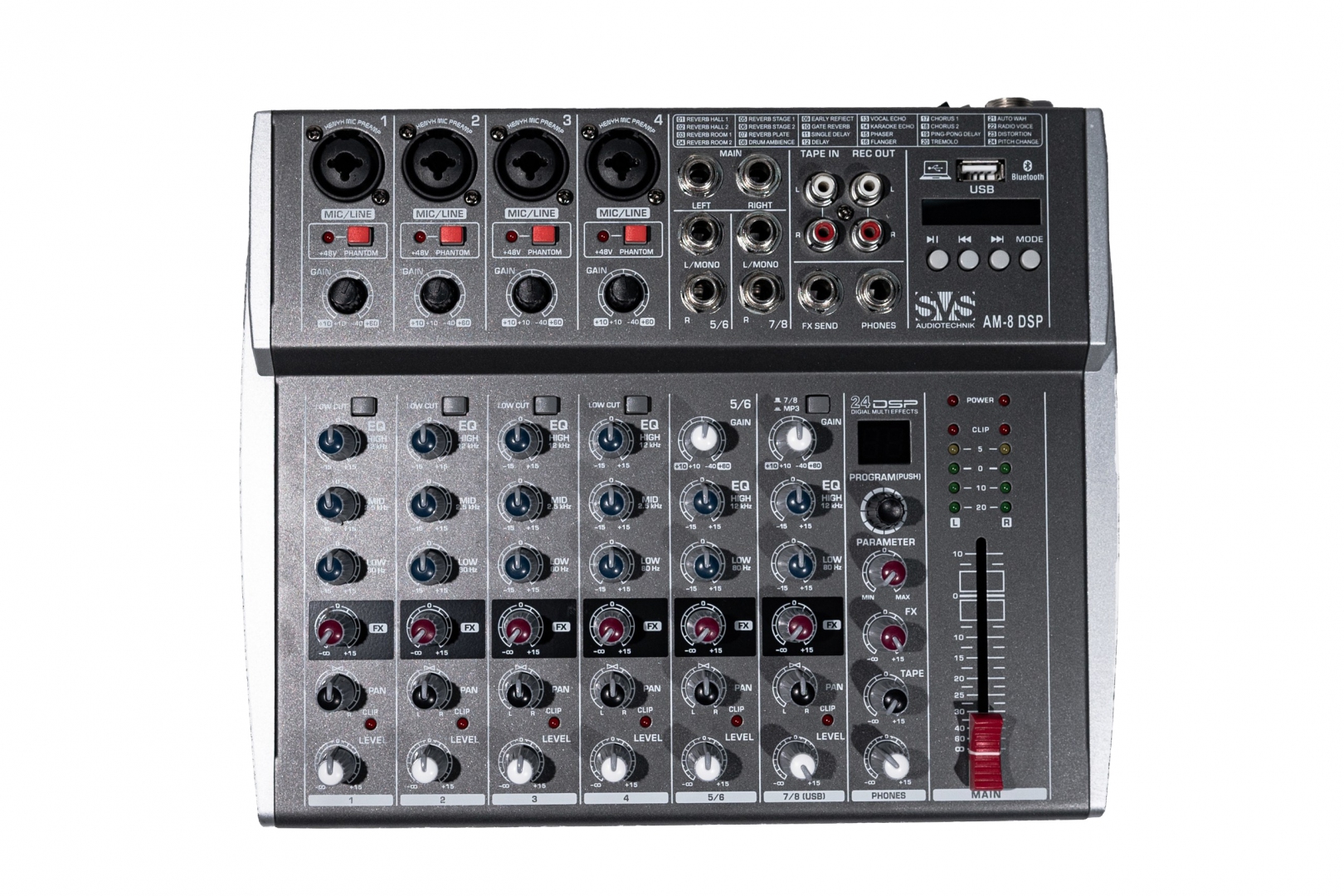 SVS Audiotechnik mixers AM-8 DSP Микшерный пульт аналоговый, 8-канальный в Петропавловск-Камчатском